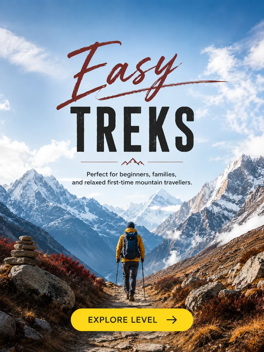 Easy trek trail
